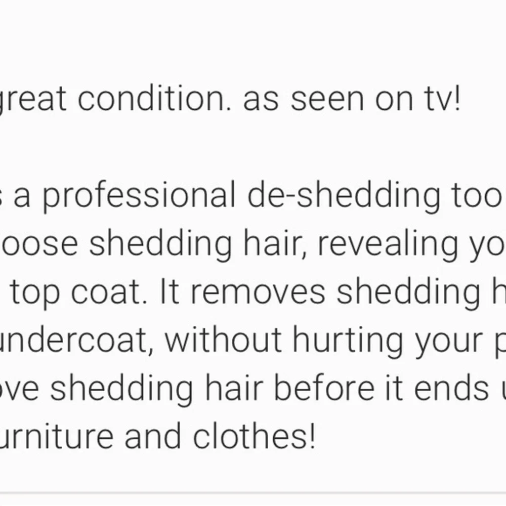 Pre Loved - Shed Ender Grooming Tools
